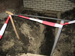 Nieuw riool en dak in garage